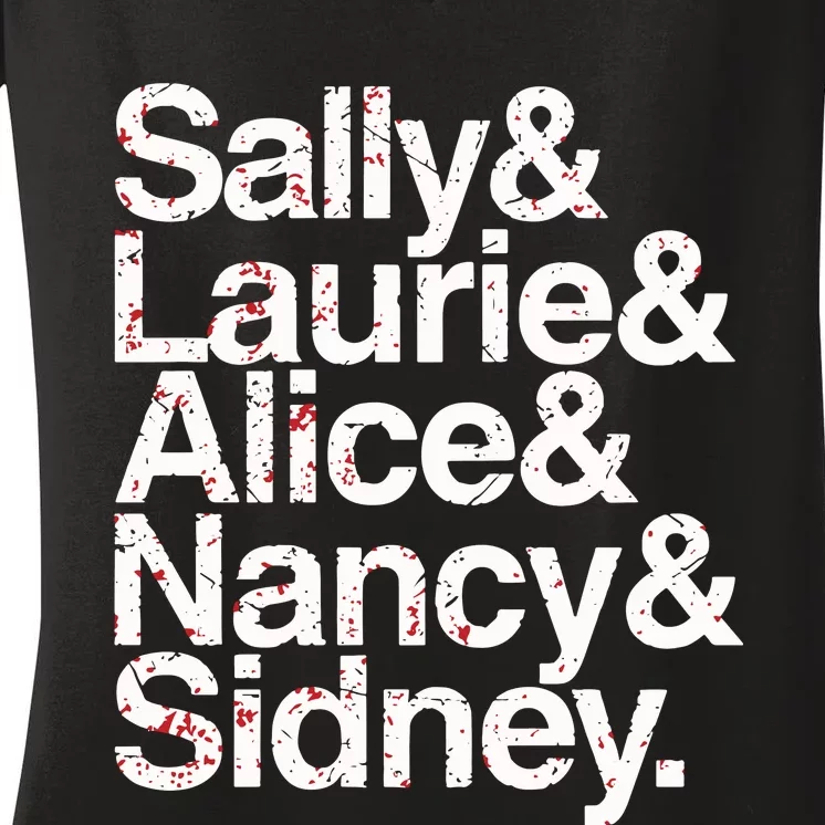 Sally & Laurie & Alice & Nancy Sidney Women's V-Neck T-Shirt