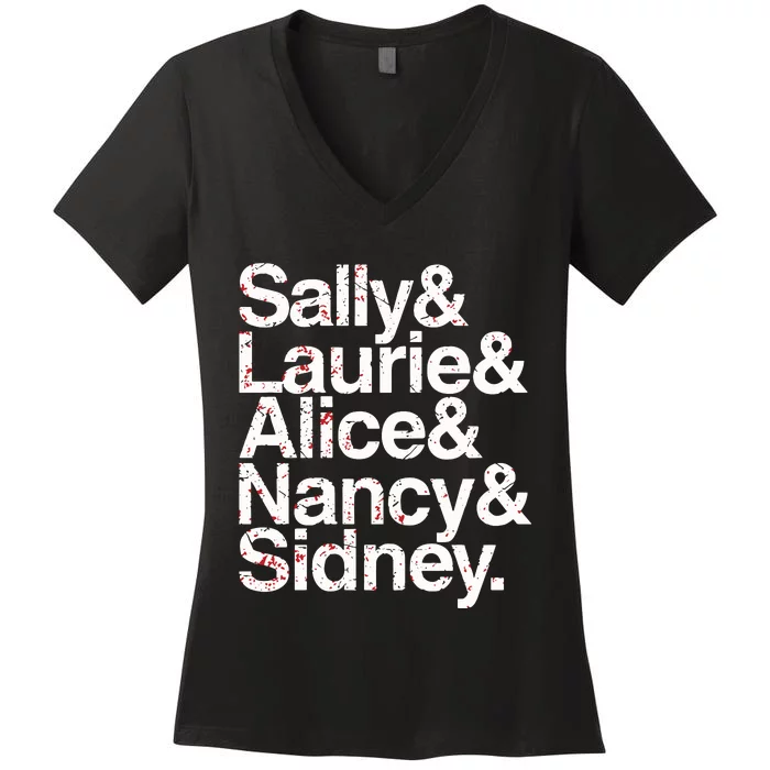 Sally & Laurie & Alice & Nancy Sidney Women's V-Neck T-Shirt