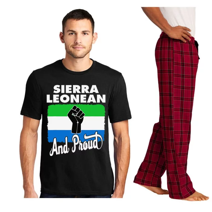 Sierra Leonean And Proud Love Sierra Leonea Flag Fist Pajama Set