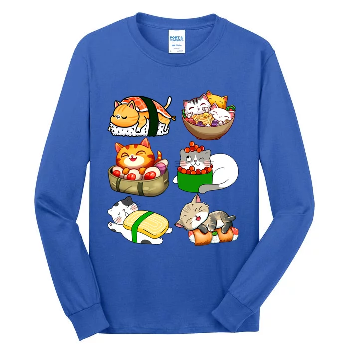 Sushi Lover Anime Cats Lovers Japanese Anime Kawaii Neko Gift Tall Long Sleeve T-Shirt