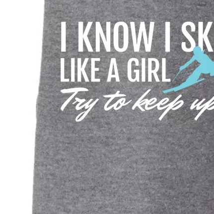 Ski Like A ; Skiing Meaningful Gift Teen Doggie 3-End Fleece Hoodie