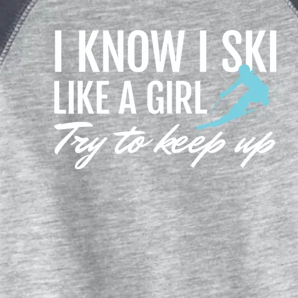 Ski Like A ; Skiing Meaningful Gift Teen Toddler Fine Jersey T-Shirt