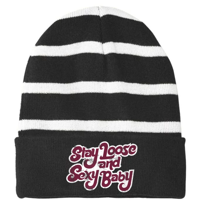 Stay Loose And Sexy Baby Philadelphia Baseball Striped Beanie with Solid Band