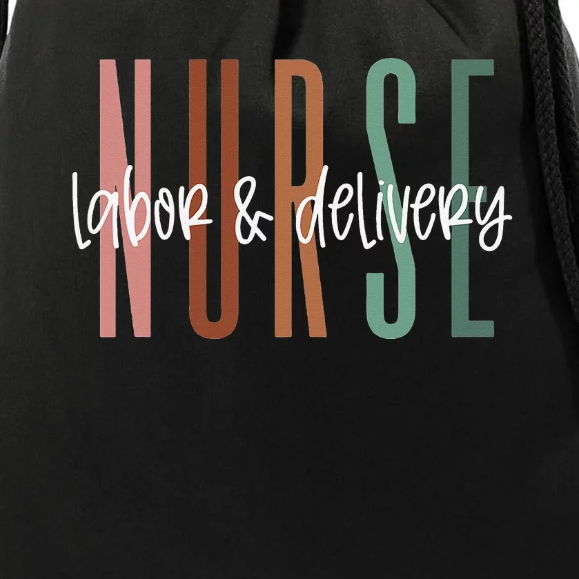 Simple Labor and Delivery Nurse L&D Nurse Drawstring Bag