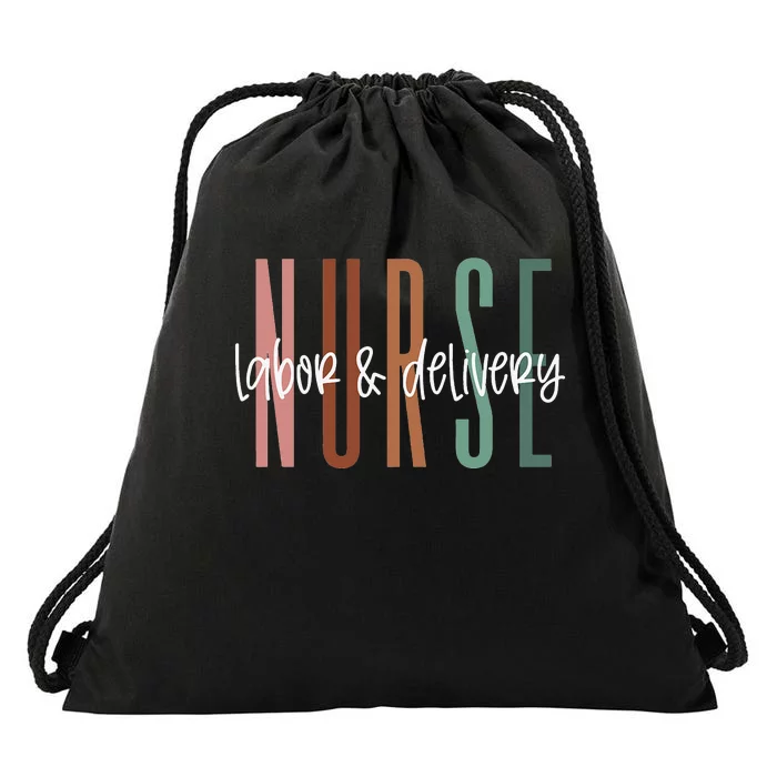 Simple Labor and Delivery Nurse L&D Nurse Drawstring Bag