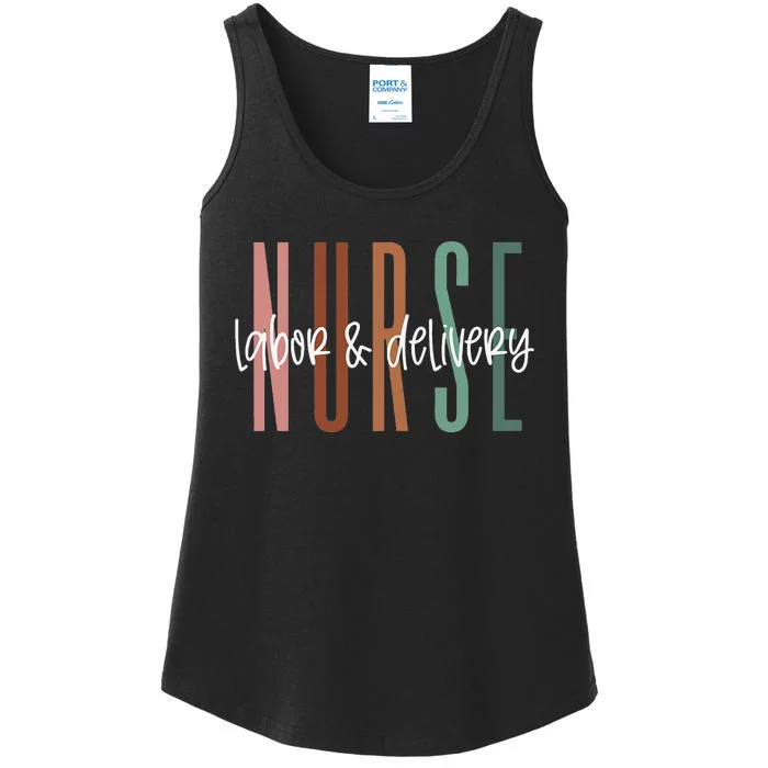 Simple Labor and Delivery Nurse L&D Nurse Ladies Essential Tank