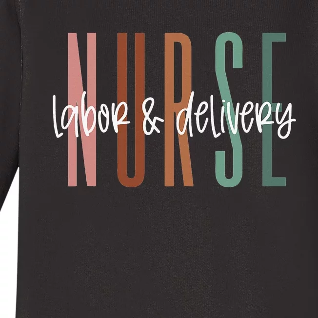 Simple Labor and Delivery Nurse L&D Nurse Baby Long Sleeve Bodysuit