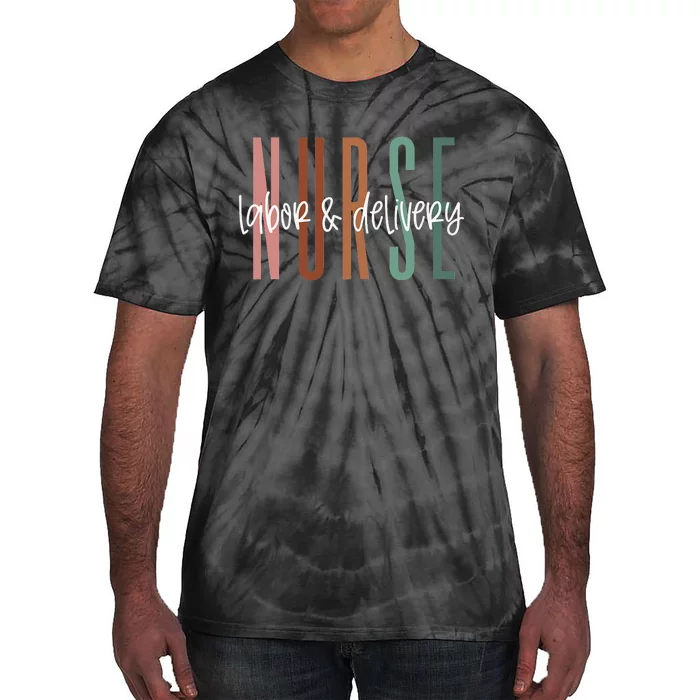 Simple Labor and Delivery Nurse L&D Nurse Tie-Dye T-Shirt