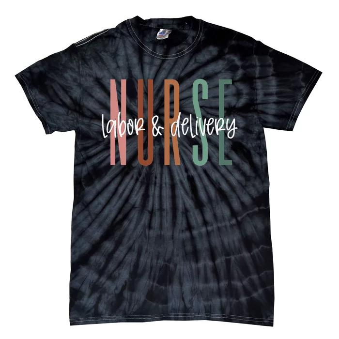 Simple Labor and Delivery Nurse L&D Nurse Tie-Dye T-Shirt