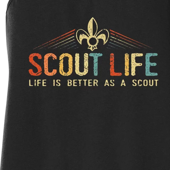 Scout Life And Life Is Better As A Scout Women's Racerback Tank