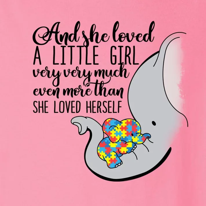 She Loved A Little Very Much Autism Elephant Mom Gift Meaningful Gift Toddler Long Sleeve Shirt