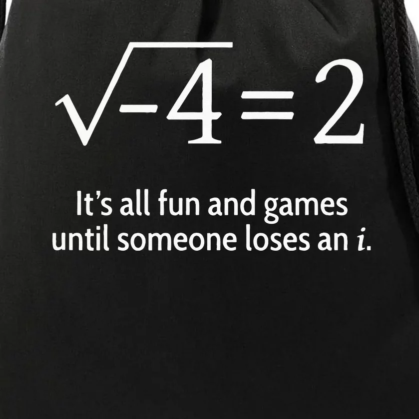 Someone Loses An I Funny Math Drawstring Bag