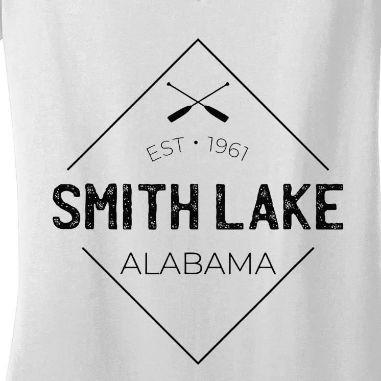 Smith Lake Alabama Women's V-Neck T-Shirt