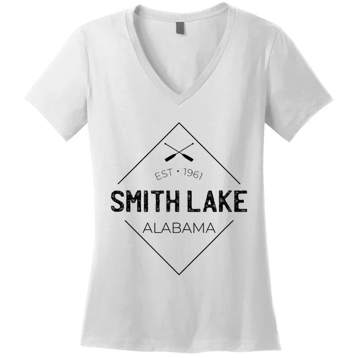 Smith Lake Alabama Women's V-Neck T-Shirt