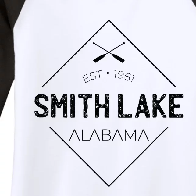 Smith Lake Alabama Women's Tri-Blend 3/4-Sleeve Raglan Shirt