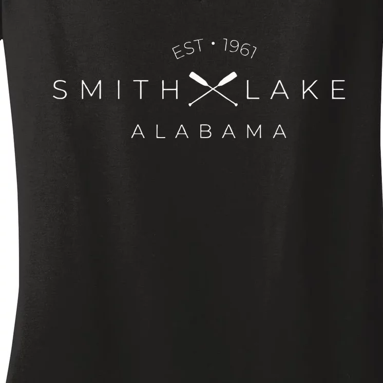 Smith Lake Alabama Women's V-Neck T-Shirt