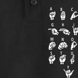 Sign Language Alphabet For Asl Interpreter Deaf Teacher Stud Dry Zone Grid Performance Polo