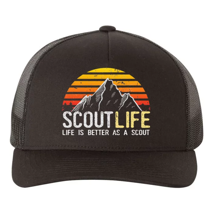 Scout Life and Life Is Better As A Scout Yupoong Adult 5-Panel Trucker Hat