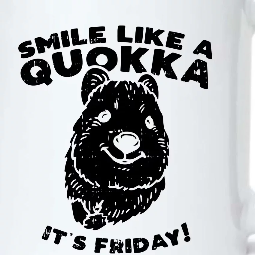 Smile Like A Quokka ItS Friday Black Color Changing Mug