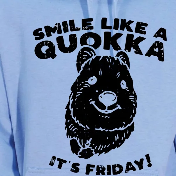 Smile Like A Quokka ItS Friday Unisex Surf Hoodie