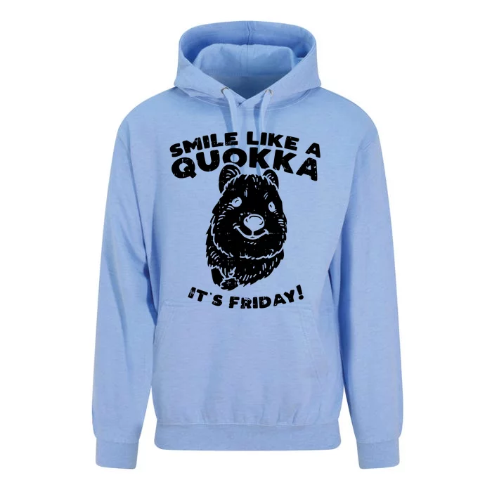 Smile Like A Quokka ItS Friday Unisex Surf Hoodie