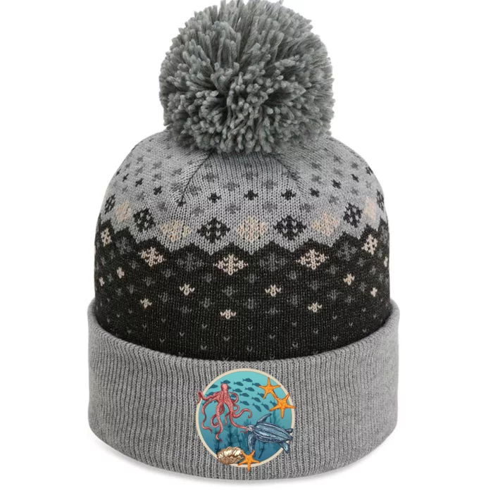 Sea Life Aquarium Cool Marine The Baniff Cuffed Pom Beanie