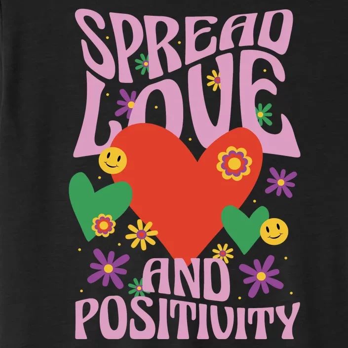 Spread Love And Positivity Retro Heart ChromaSoft Performance T-Shirt