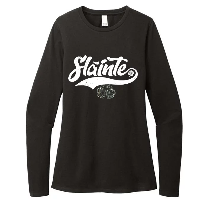 Slainte Irish Cheers Womens CVC Long Sleeve Shirt