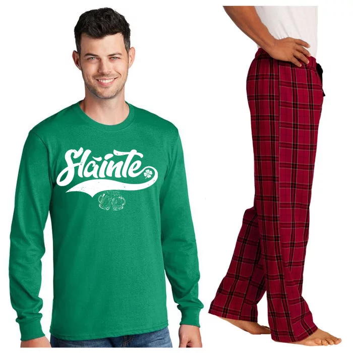 Slainte Irish Cheers Long Sleeve Pajama Set