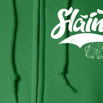 Slainte Irish Cheers Full Zip Hoodie