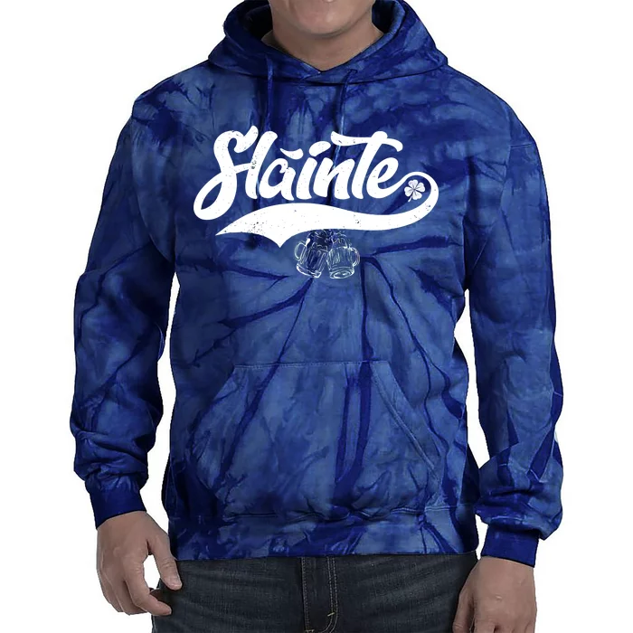 Slainte Irish Cheers Tie Dye Hoodie