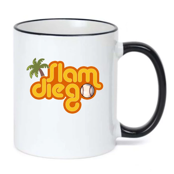 Slam Diego Tropical Baseball Black Color Changing Mug