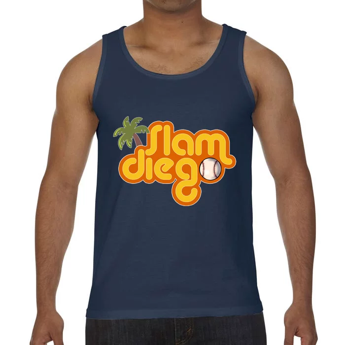 Slam Diego Tropical Baseball Comfort Colors® Tank Top