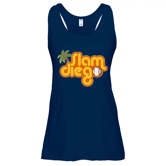 Slam Diego Tropical Baseball Ladies Essential Flowy Tank