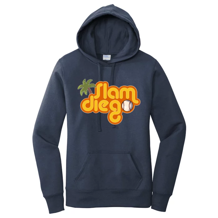 Slam Diego Tropical Baseball Women's Pullover Hoodie