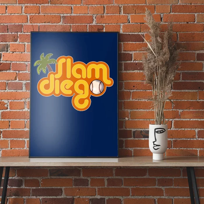 Slam Diego Tropical Baseball Poster