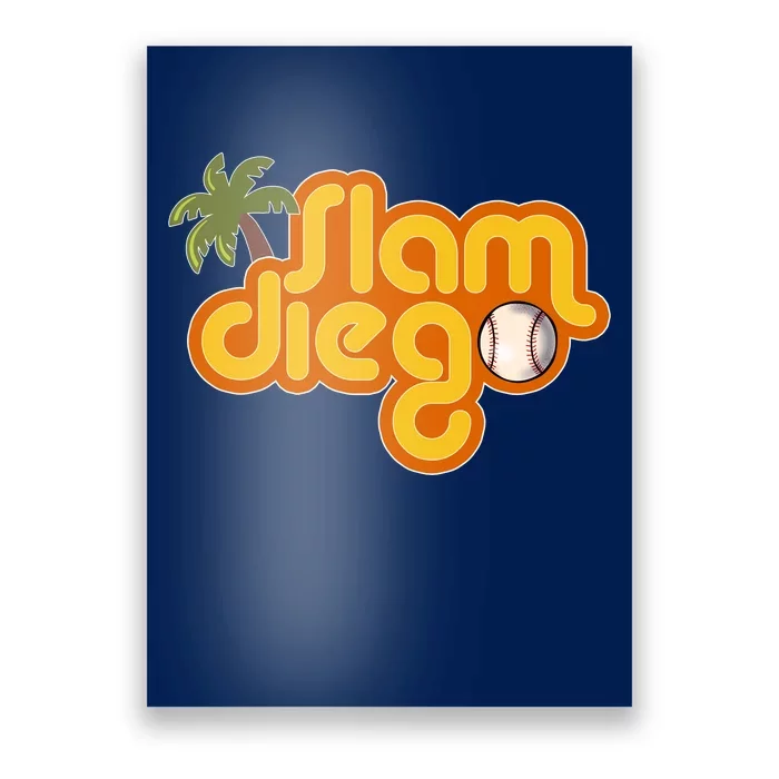 Slam Diego Tropical Baseball Poster