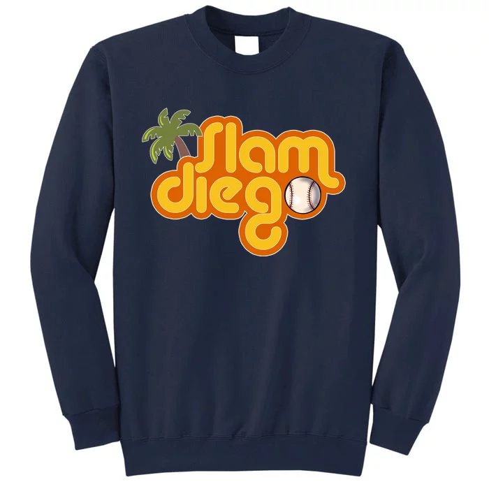 Slam Diego Tropical Baseball Tall Sweatshirt