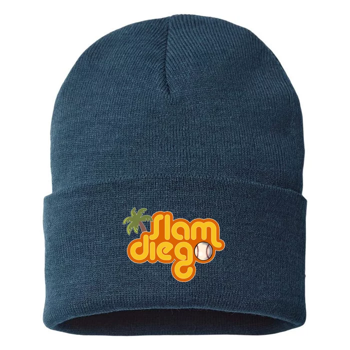 Slam Diego Tropical Baseball Sustainable Knit Beanie