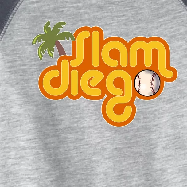 Slam Diego Tropical Baseball Toddler Fine Jersey T-Shirt