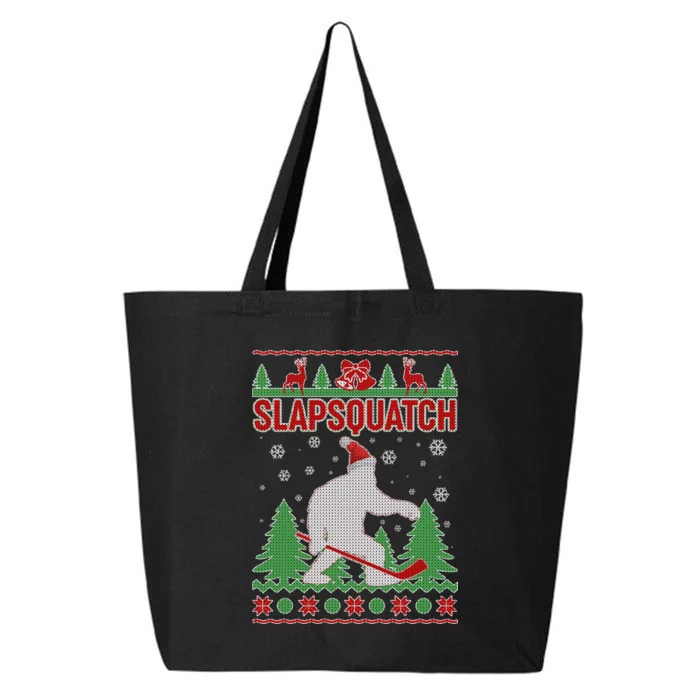 Slapsquatch Ugly Christmas Sweater Bigfoot 25L Jumbo Tote