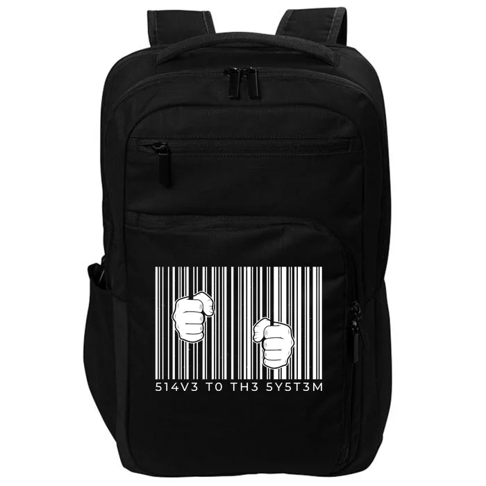 Slave To The System Barcode Impact Tech Backpack