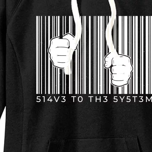 Slave To The System Barcode Women's Fleece Hoodie