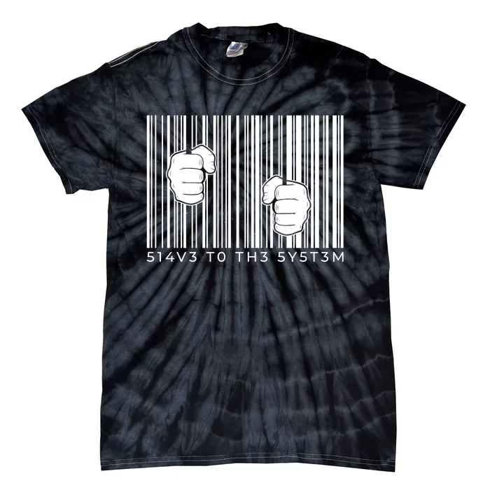 Slave To The System Barcode Tie-Dye T-Shirt