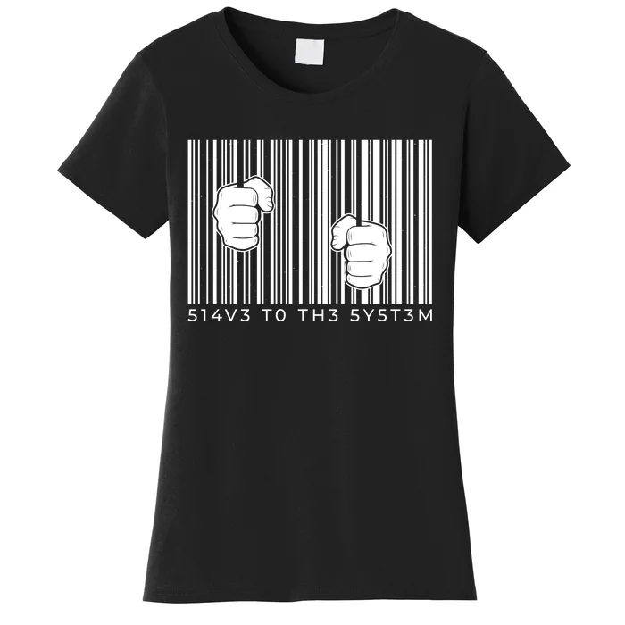 Slave To The System Barcode Women's T-Shirt