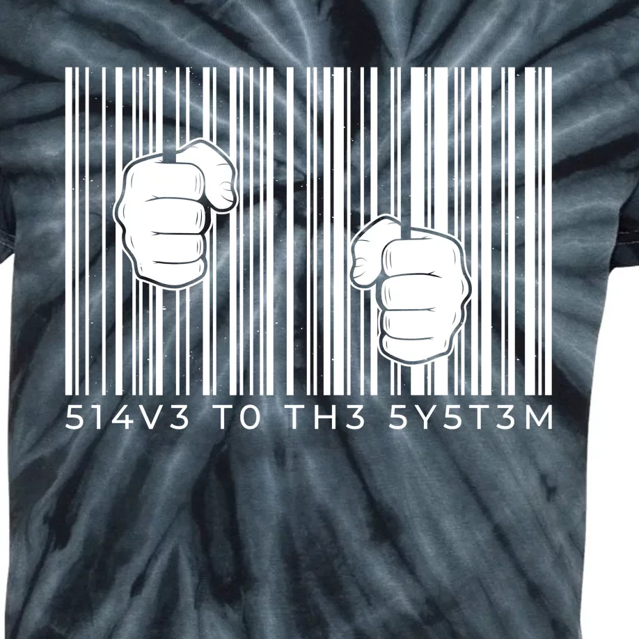 Slave To The System Barcode Kids Tie-Dye T-Shirt