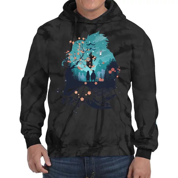 Slayers Demon Anime Siblings Vaporwave Tie Dye Hoodie