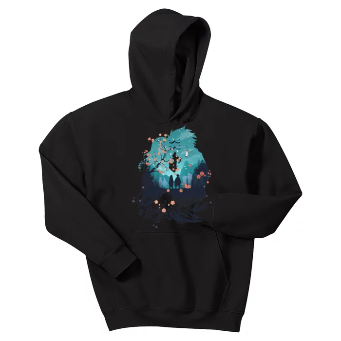 Slayers Demon Anime Siblings Vaporwave Kids Hoodie