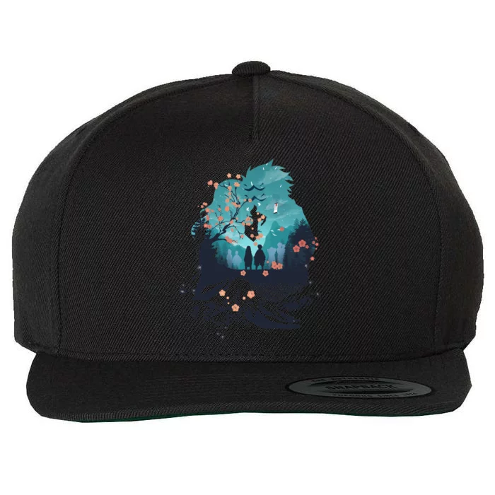 Slayers Demon Anime Siblings Vaporwave Wool Snapback Cap