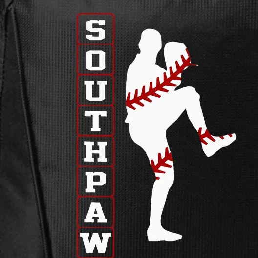 Southpaw Lefty Baseball Left Handed Funny Pitcher Player Fan City Backpack